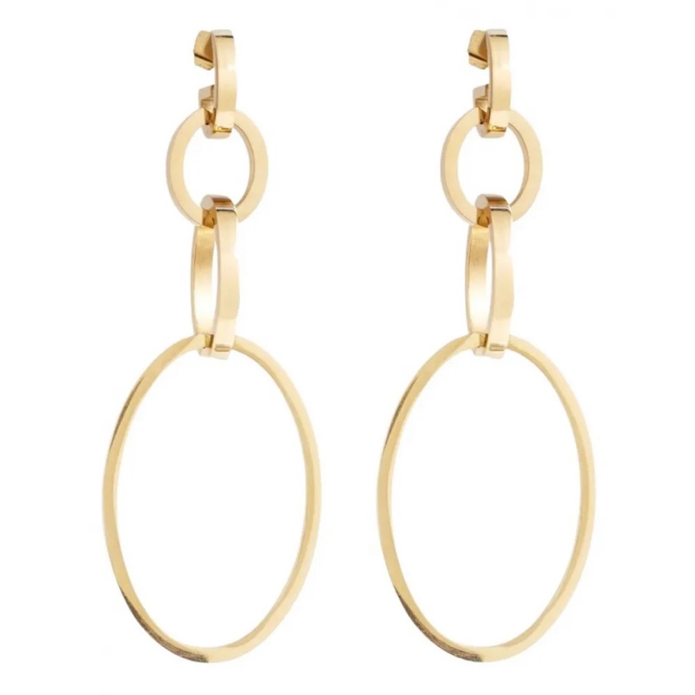 Vita Fede statement drop gold earrings